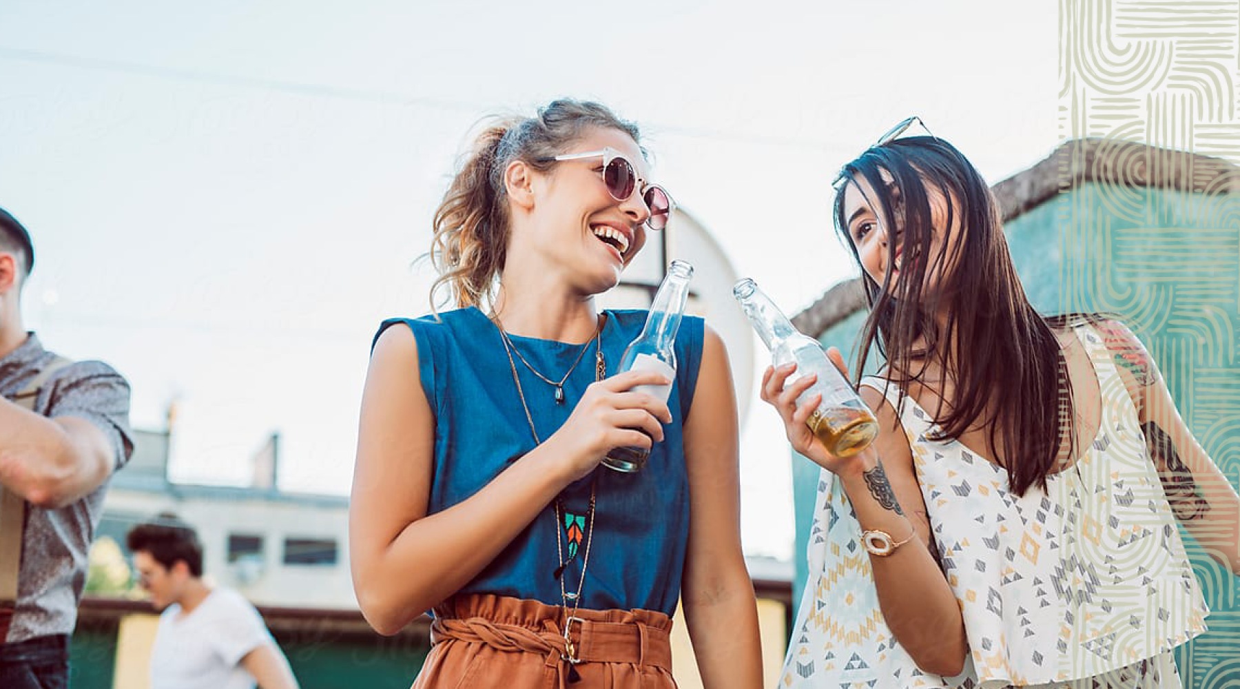 Friends Drinking Beer 